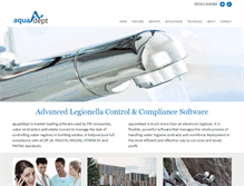 Tablet Screenshot of legionella-software.co.uk